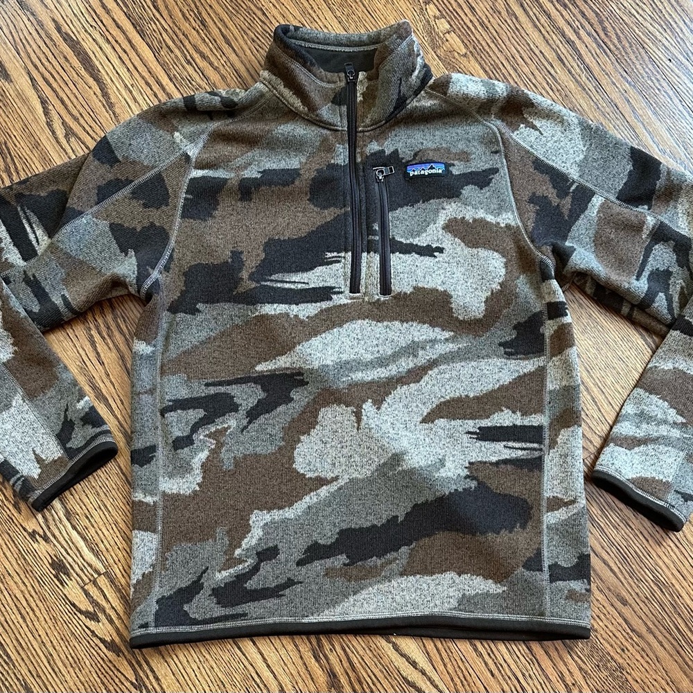 Patagonia Camouflage Sweater - Brown, Black, Gray